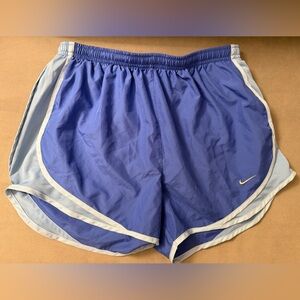 Nike Women's Athletic Shorts Blue and White